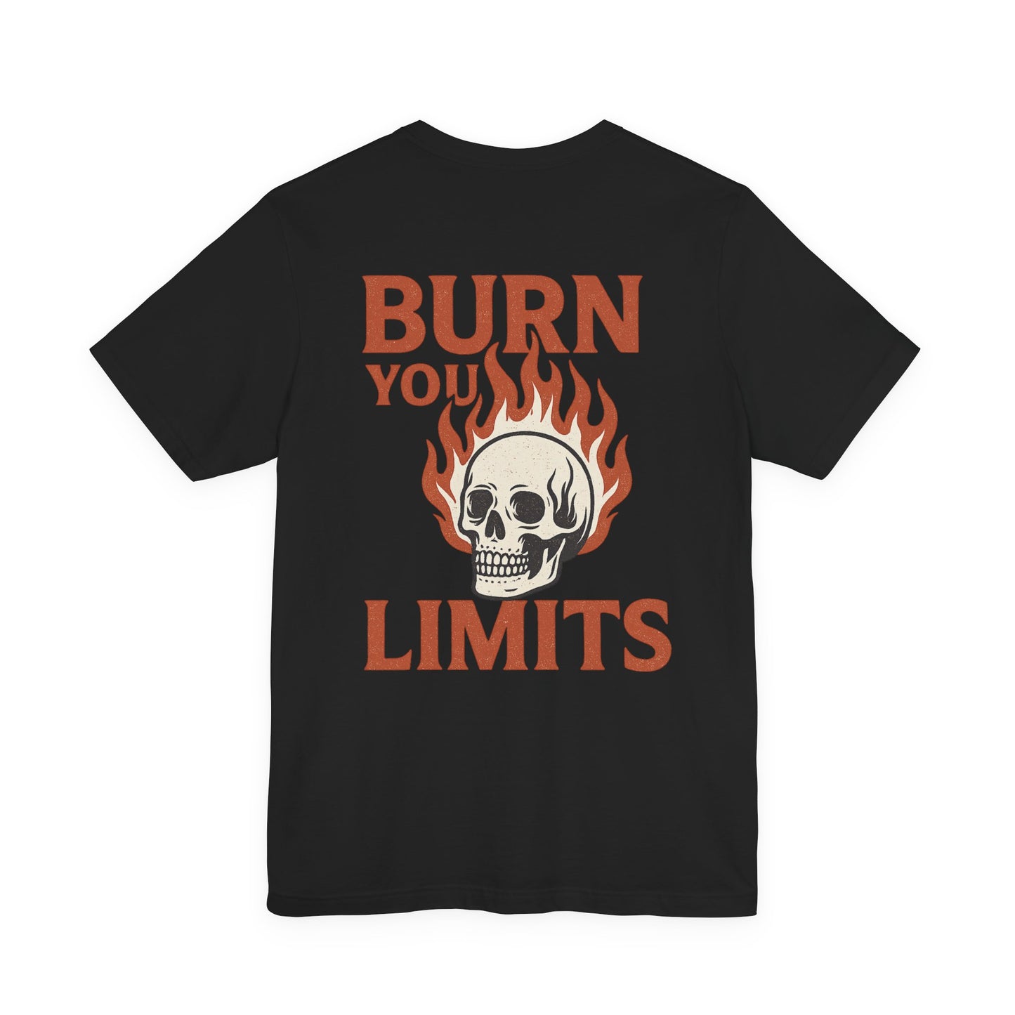 Flame Skull Motivational Tee, Unisex T-Shirt for Gym Lovers, Workout Gift, Fitness Apparel, Trendy Graphic Tee