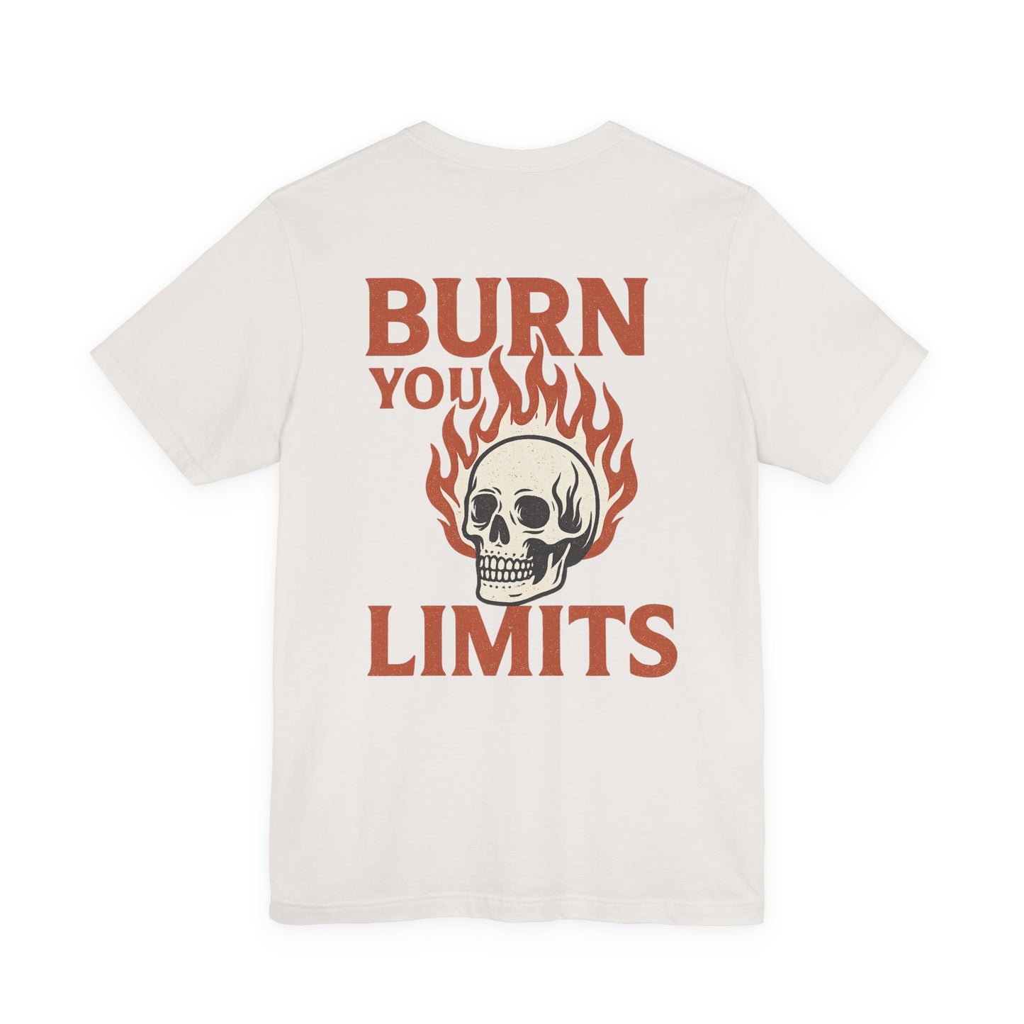 Flame Skull Motivational Tee, Unisex T-Shirt for Gym Lovers, Workout Gift, Fitness Apparel, Trendy Graphic Tee