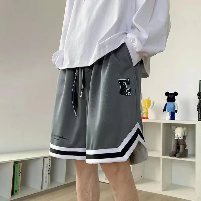 Men’s Casual Printed Shorts – Loose Fit with Pockets for Spring & Summer