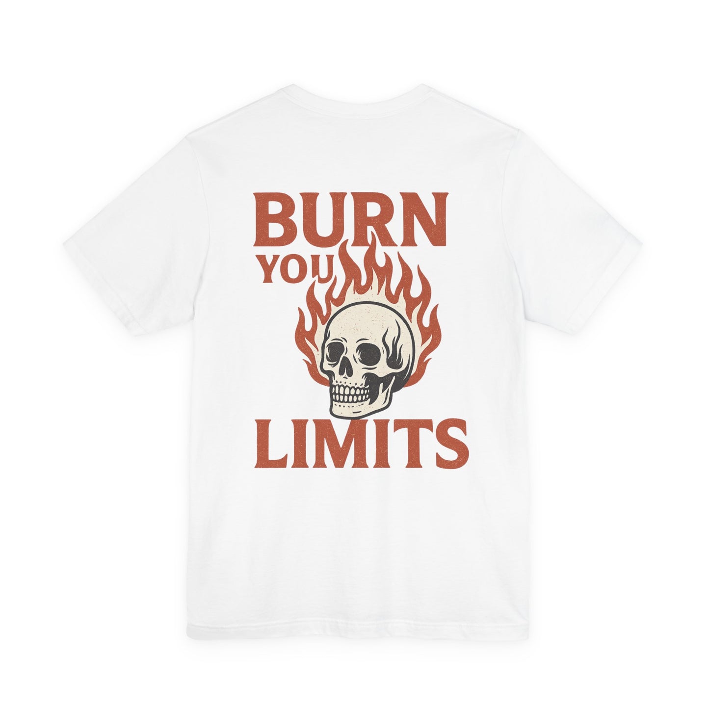 Flame Skull Motivational Tee, Unisex T-Shirt for Gym Lovers, Workout Gift, Fitness Apparel, Trendy Graphic Tee