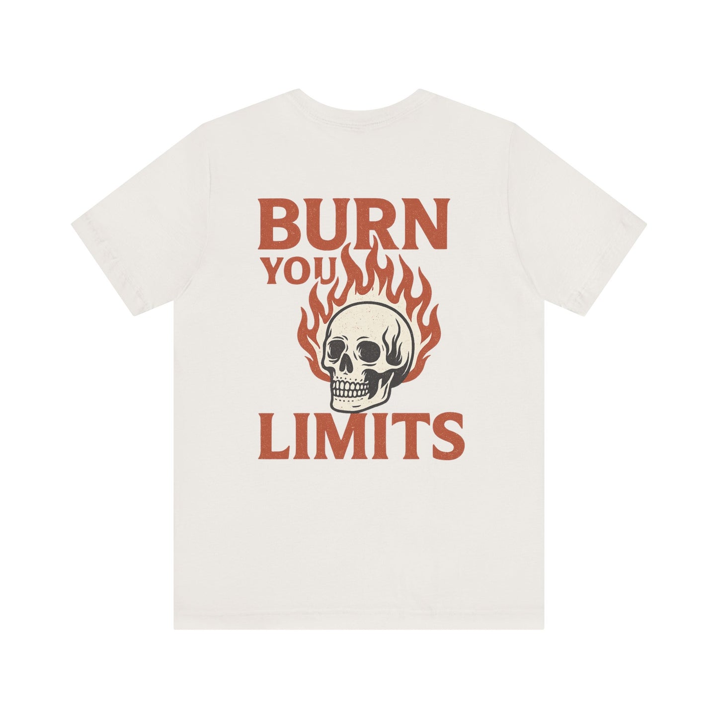 Flame Skull Motivational Tee, Unisex T-Shirt for Gym Lovers, Workout Gift, Fitness Apparel, Trendy Graphic Tee