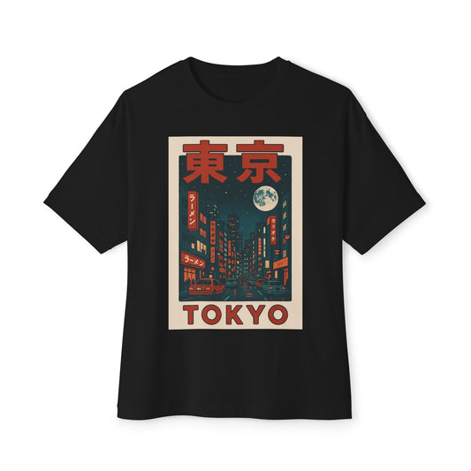 Tokyo Retro Themed Unisex Oversized Boxy Tee - Casual Streetwear, Graphic T-Shirt, Gift for Travelers, Vintage Style Tee, Unique Japan [...]