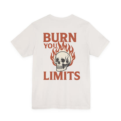 Flame Skull Motivational Tee, Unisex T-Shirt for Gym Lovers, Workout Gift, Fitness Apparel, Trendy Graphic Tee