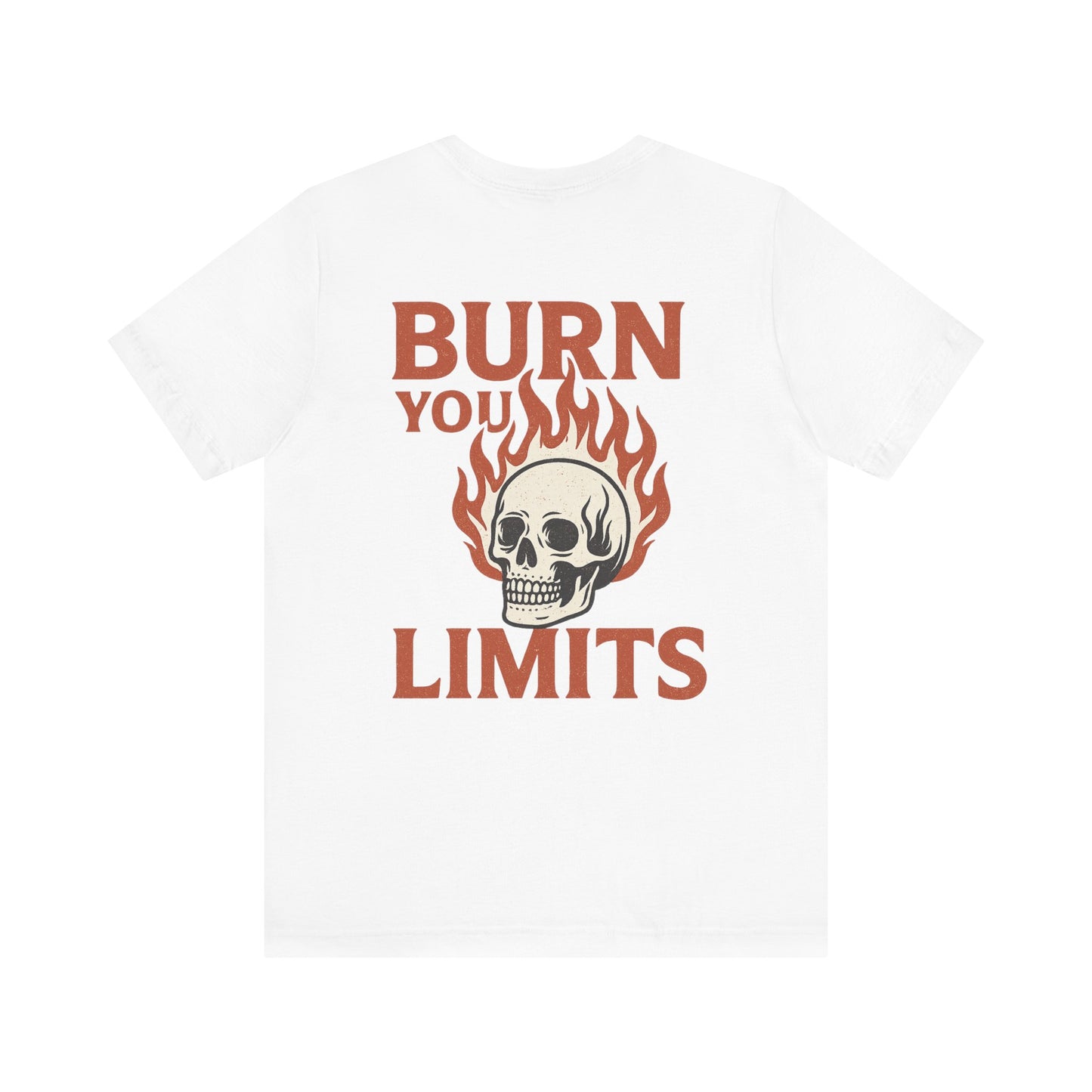 Flame Skull Motivational Tee, Unisex T-Shirt for Gym Lovers, Workout Gift, Fitness Apparel, Trendy Graphic Tee