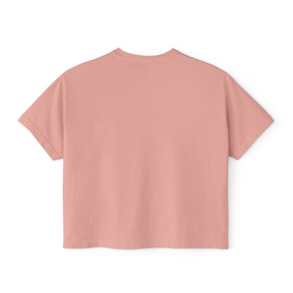 Women's Boxy Tee - Sad Girl Graphic, Cute Casual Top, Anime Inspired Shirt, Gift for Her, Streetwear Fashion