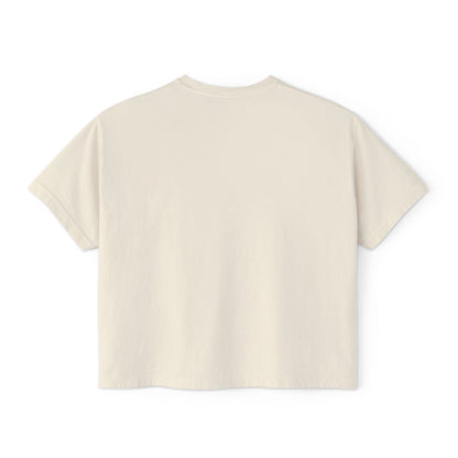 Women's Boxy Tee - Sad Girl Graphic, Cute Casual Top, Anime Inspired Shirt, Gift for Her, Streetwear Fashion