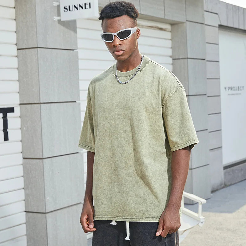 Men’s Hip Hop Cotton Tee – Breathable & Quick-Dry Summer Streetwear
