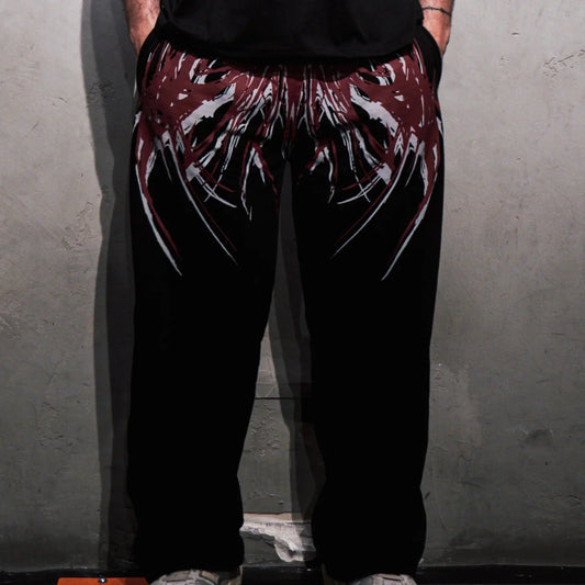 Men’s Pleated Casual Sweatpants – Ankle-Length Drawstring Pants for All Seasons