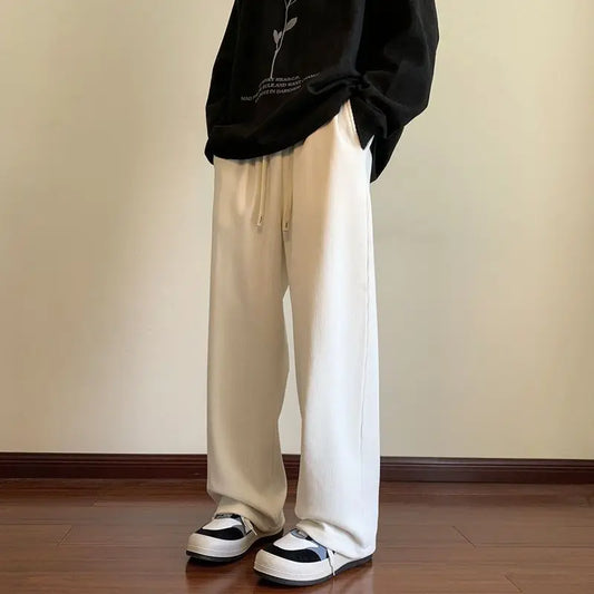 Korean Corduroy Oversized Pants with Soft Fleece Lining