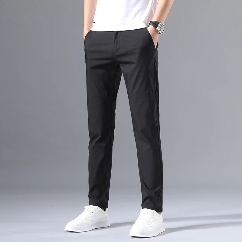 Men's Summer Slim Chinos – Stretch, Lightweight & Casual