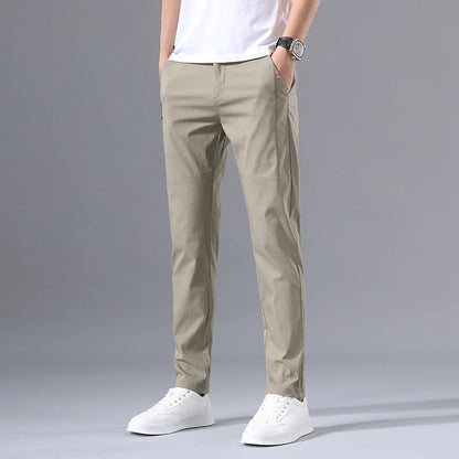 Men's Summer Slim Chinos – Stretch, Lightweight & Casual