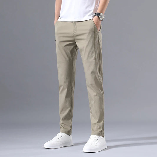 Men's Summer Slim Chinos – Stretch, Lightweight & Casual
