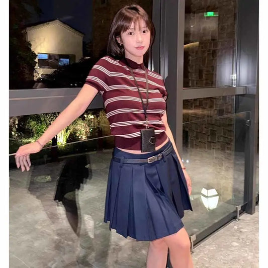 Women’s Striped Polo Short Sleeve – Summer Casual Fashion