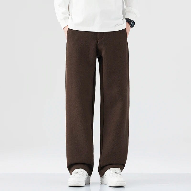 Men's Wide Leg Streetwear Jeans – Urban Smart Casual for Fall/Winter
