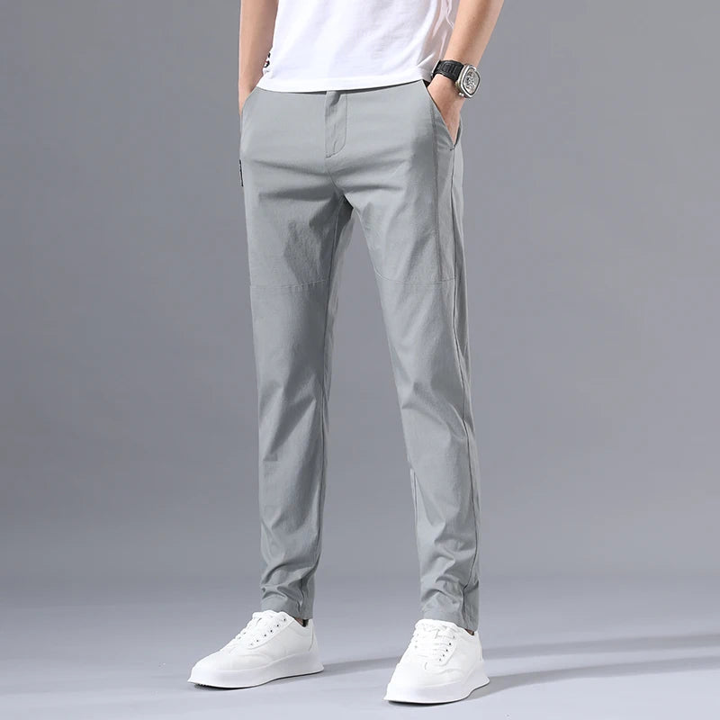 Men's Summer Slim Chinos – Stretch, Lightweight & Casual